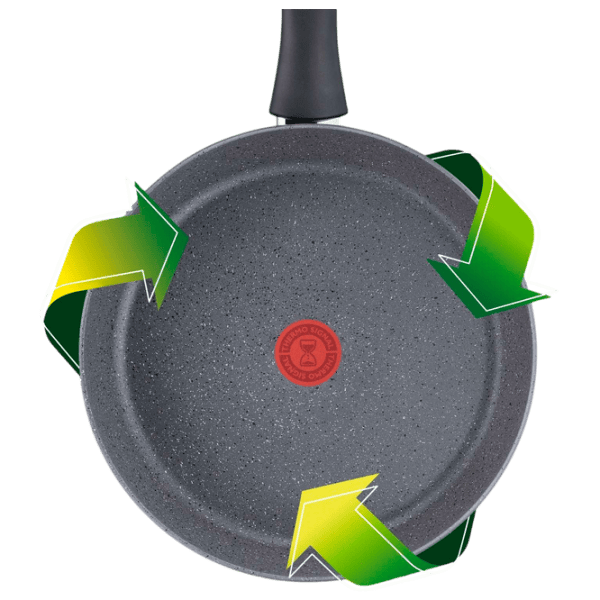 Сковорода Tefal Hard Stone D4561932 Вок / 28 см / Серый photo 6