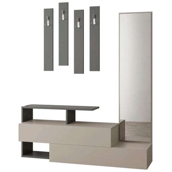 Dulap pentru antreu Trendy Sala Stand Ramda PAL / Gray photo 1
