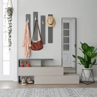 Шкаф для прихожей Trendy Sala Stand Ramda ДСП / Серый photo 2