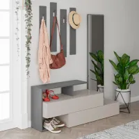 Шкаф для прихожей Trendy Sala Stand Ramda ДСП / Серый photo 3
