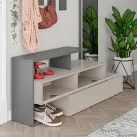 Шкаф для прихожей Trendy Sala Stand Ramda ДСП / Серый photo 5