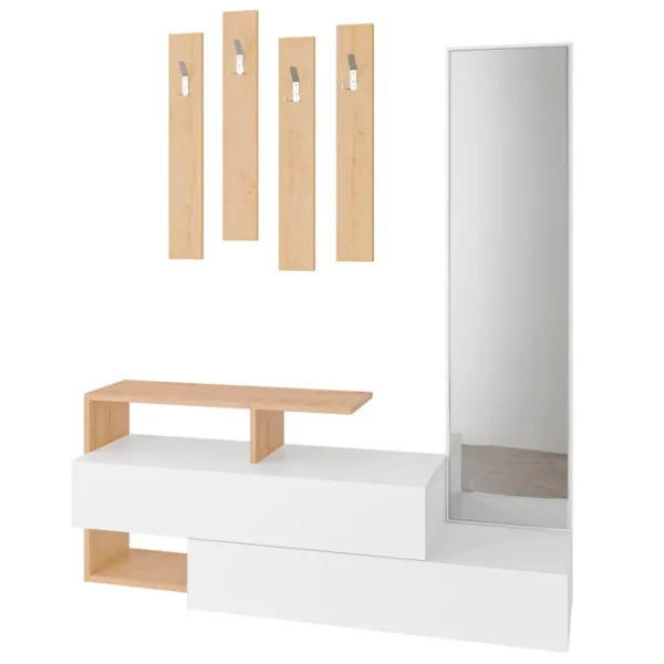 Dulap pentru antreu Trendy Sala Stand Ramda PAL / White photo 1