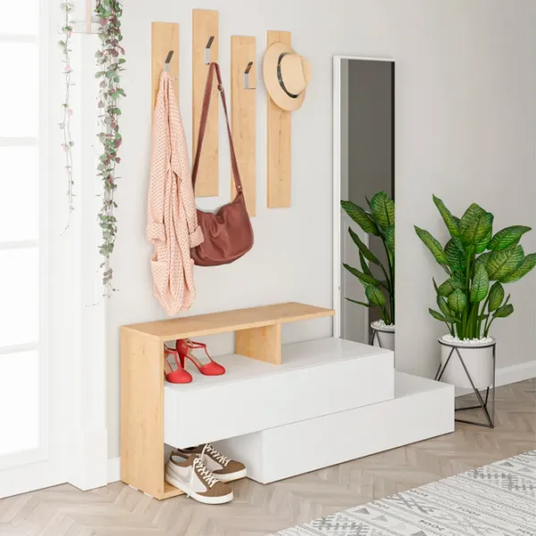 Dulap pentru antreu Trendy Sala Stand Ramda PAL / White photo 2