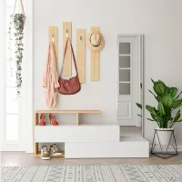 Dulap pentru antreu Trendy Sala Stand Ramda PAL / White photo 3