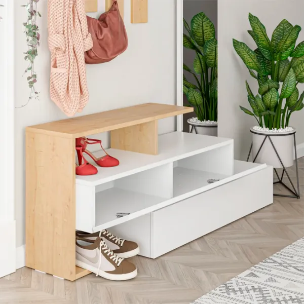 Dulap pentru antreu Trendy Sala Stand Ramda PAL / White photo 4