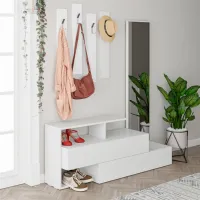 Dulap pentru antreu Trendy Sala Stand Ramda PAL / White photo 3