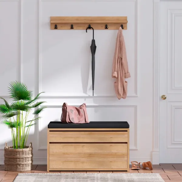 Dulap pentru antreu Trendy Sala Stand Boby PAL / Oak photo 4