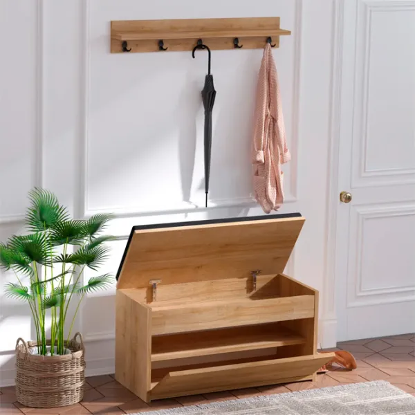 Dulap pentru antreu Trendy Sala Stand Boby PAL / Oak photo 5