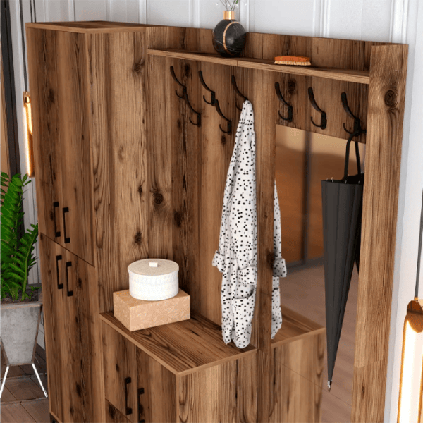 Dulap pentru antreu Trendy Sala Stand Berlin ABC PAL / Oak photo 5