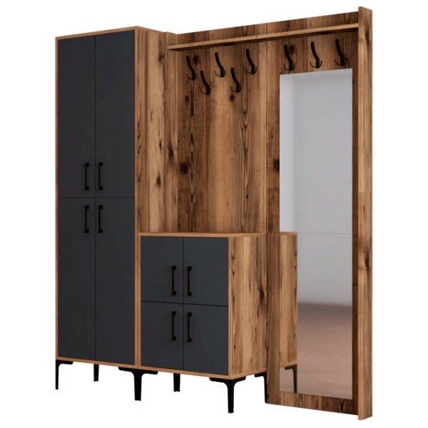 Шкаф для прихожей Trendy Sala Stand Berlin ABC ДСП / Антрацит photo 1