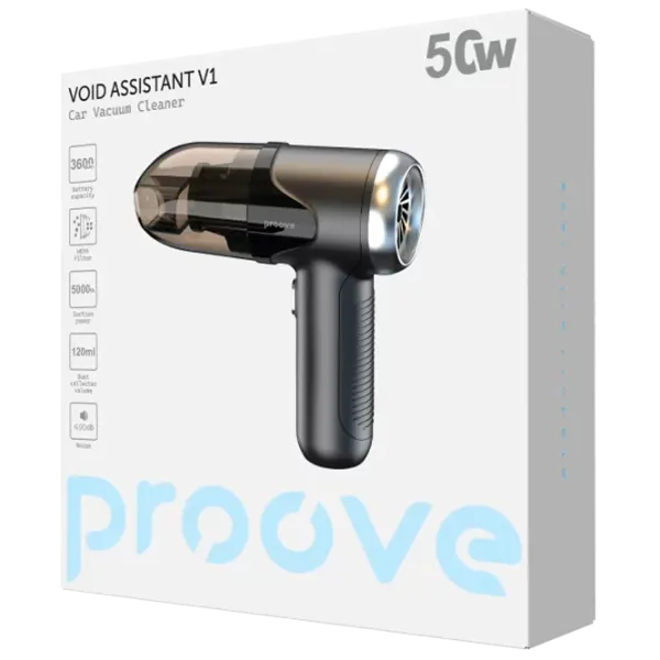 Aspirator portabil Proove Void Assistant V1 50 W / Gray Black photo 6