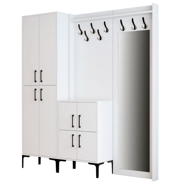Шкаф для прихожей Trendy Sala Stand Berlin ABC ДСП / White photo 1