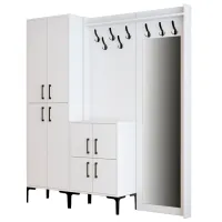 Шкаф для прихожей Trendy Sala Stand Berlin ABC ДСП / White