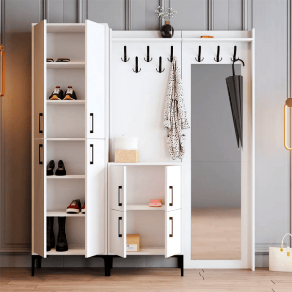 Шкаф для прихожей Trendy Sala Stand Berlin ABC ДСП / White photo 3