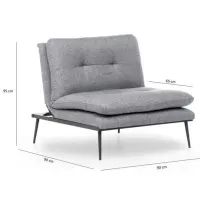 Fotoliu Trendy Martin Solo Black Gray photo 9