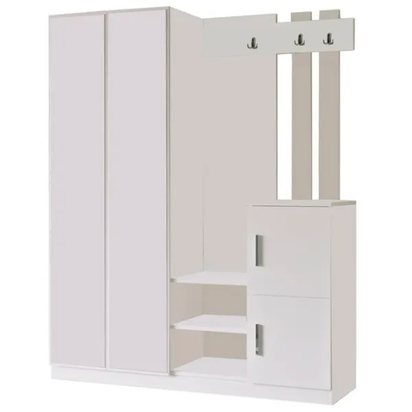 Dulap pentru antreu Trendy Sala Stand DD8 PAL / White photo 1