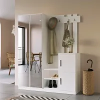Dulap pentru antreu Trendy Sala Stand DD8 PAL / White photo 3