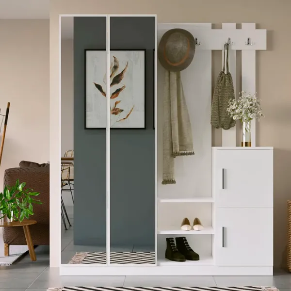 Dulap pentru antreu Trendy Sala Stand DD8 PAL / White photo 4