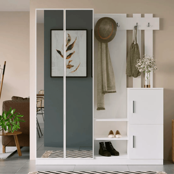 Dulap pentru antreu Trendy Sala Stand DD8 PAL / White photo 4