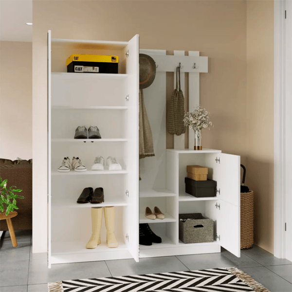Dulap pentru antreu Trendy Sala Stand DD8 PAL / White photo 5