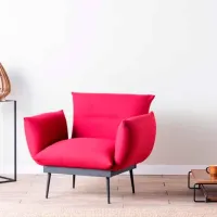 Fotoliu Trendy Jax Solo Black Red photo 2