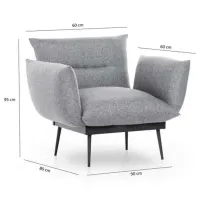 Fotoliu Trendy Jax Solo Black Gray photo 8