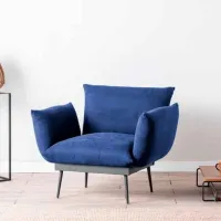 Fotoliu Trendy Jax Solo Gray Bleumarin photo 2