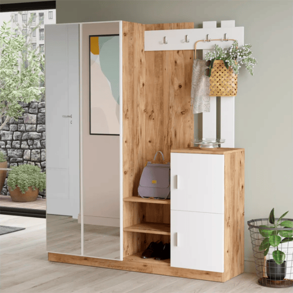 Dulap pentru antreu Trendy Sala Stand DD8 PAL / White photo 3