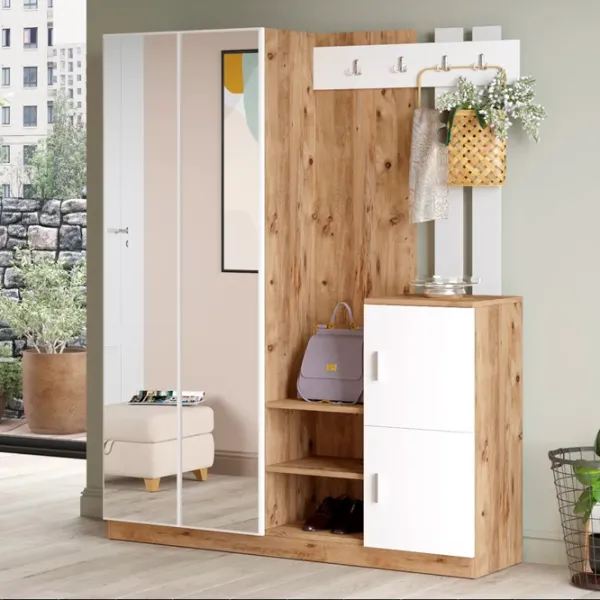Dulap pentru antreu Trendy Sala Stand DD8 PAL / White photo 4