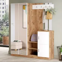 Dulap pentru antreu Trendy Sala Stand DD8 PAL / White photo 4