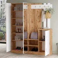 Dulap pentru antreu Trendy Sala Stand DD8 PAL / White photo 5