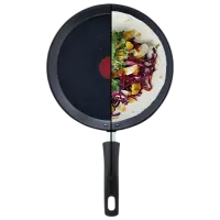 Сковорода Tefal Black Stone G2813872 Для блинов / 25 см / Черный photo 4