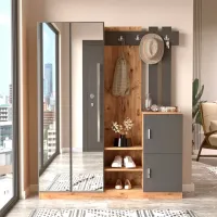 Шкаф для прихожей Trendy Sala Stand DD8 ДСП / Антрацит photo 2