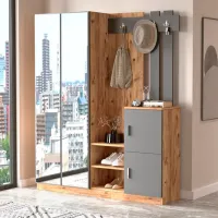 Шкаф для прихожей Trendy Sala Stand DD8 ДСП / Антрацит photo 3