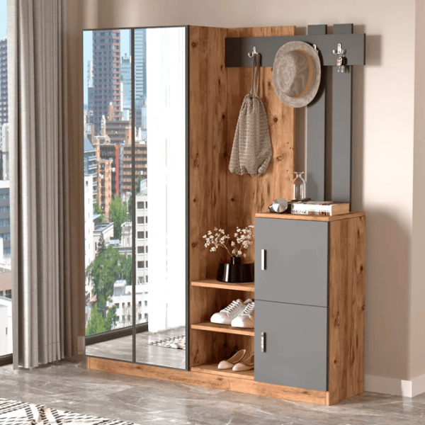 Dulap pentru antreu Trendy Sala Stand DD8 PAL / Antracit photo 4