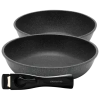 Set de tigăi Polaris EasyKeep 3D Universală / 24 cm / Gray