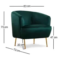 Fotoliu Trendy Piccoli Gold Green photo 6
