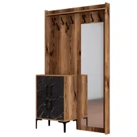Dulap pentru antreu Trendy Sala Stand Berlin BC PAL / Black Marble