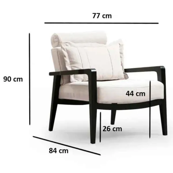 Fotoliu Trendy Apollo Black Cream photo 8