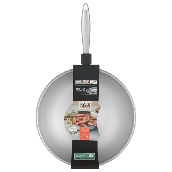 Tigaie Resto Crater 95004 Wok / 28 cm / Silver photo 2