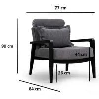 Fotoliu Trendy Apollo Black Gray photo 9