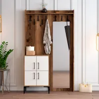 Dulap pentru antreu Trendy Sala Stand Berlin BC PAL / White marble photo 2