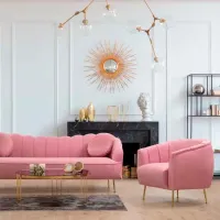 Fotoliu Trendy Istiridye Gold Pink photo 4