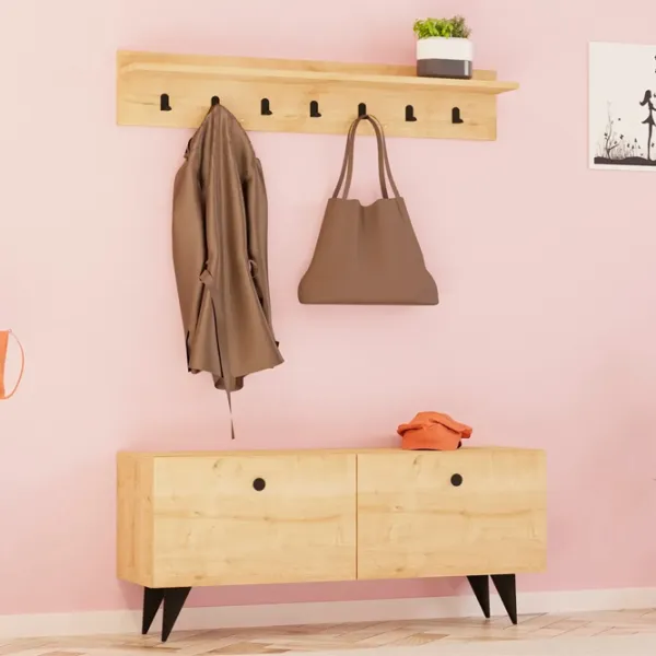 Dulap pentru antreu Trendy Sala Stand Rupa PAL / Oak photo 3