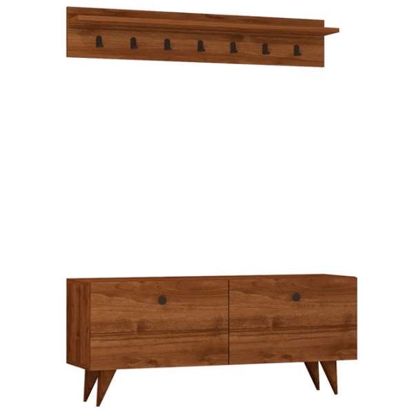 Dulap pentru antreu Trendy Sala Stand Rupa PAL / Nuc photo 1
