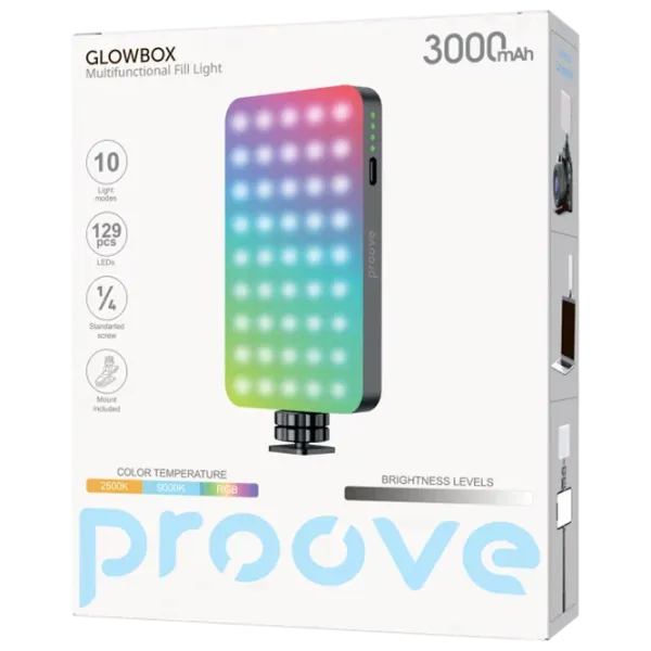 Lampă LED Proove Glowbox RGB Black photo 7
