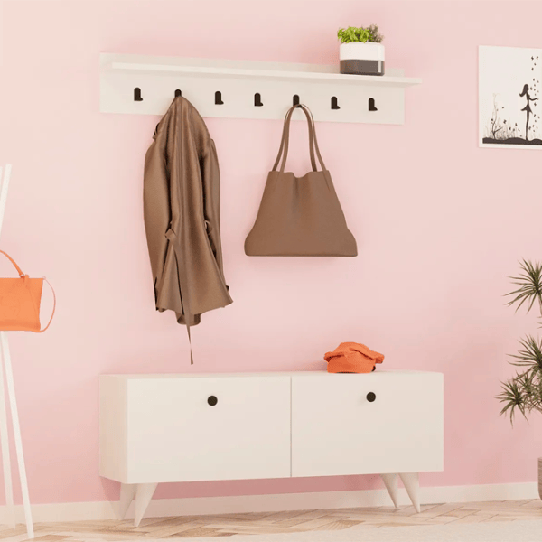 Шкаф для прихожей Trendy Sala Stand Rupa ДСП / White photo 4
