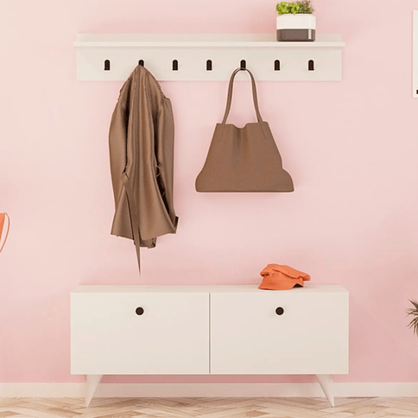 Шкаф для прихожей Trendy Sala Stand Rupa ДСП / White photo 5