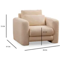 Fotoliu Trendy Lily Beige Beige photo 6