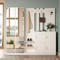 Dulap pentru antreu Trendy Sala Stand DD9 PAL / White photo 3